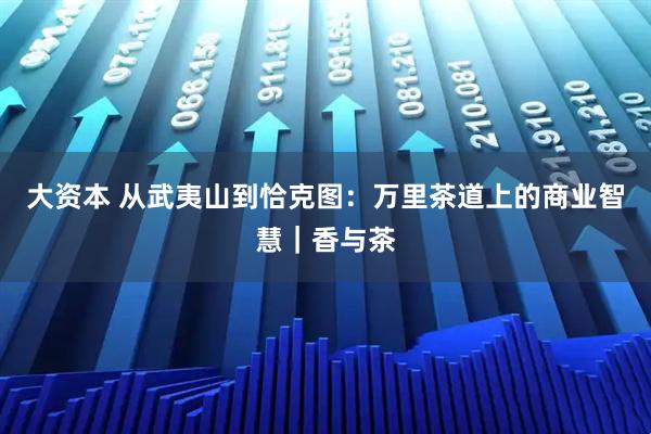 大资本 从武夷山到恰克图：万里茶道上的商业智慧｜香与茶