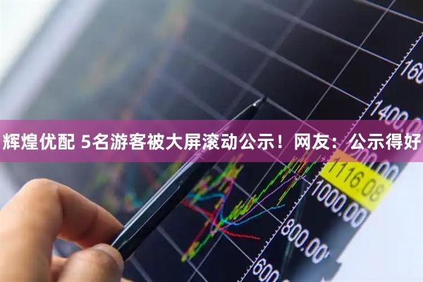 辉煌优配 5名游客被大屏滚动公示！网友：公示得好