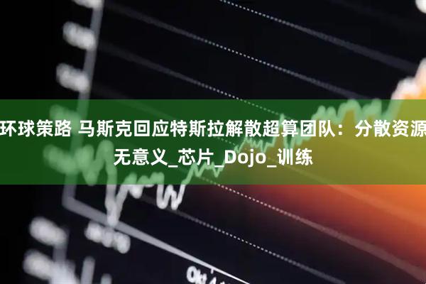 环球策路 马斯克回应特斯拉解散超算团队：分散资源无意义_芯片_Dojo_训练